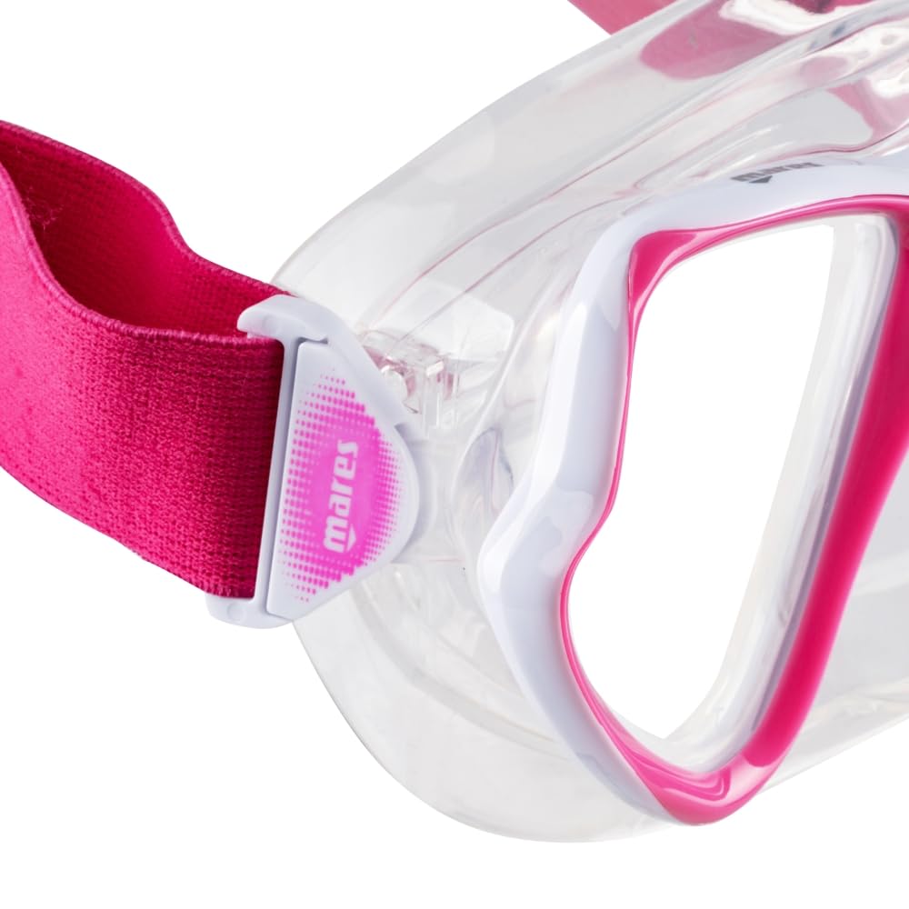 Mares Wahoo Neon Combo – Set de Snorkel para Adultos con máscara de Silicona y Tubo Semi-seco con válvula, Ideal para Buceo y exploración