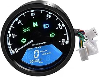 Motorcycle Odometer 8-18V Universal LCD Digital Tachometer Speedometer Odometer Motorcycle Motorbike 12000 RPM For 2,4 Cylinders