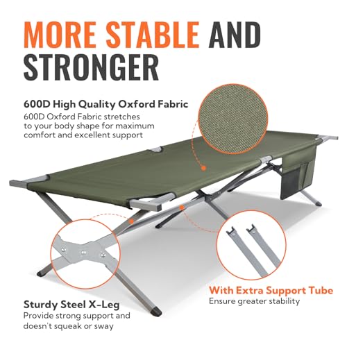 Oversized-Camping-Cots-Foldable-for-Adults-Portable-Camping-Bed-Sleeping-Cots-for-Outdoor-Supports-Campers-up-to-69ft-or-550lbs-Easy-to-Assemble-Large-Size-83-x-32-x-20-Army-Green