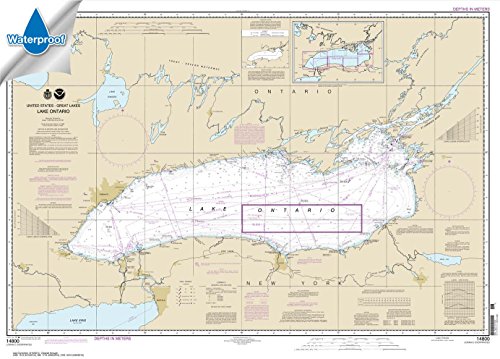 NOAA Chart 14800: Lake Ontario 29.5 x 41.1 (Waterproof)