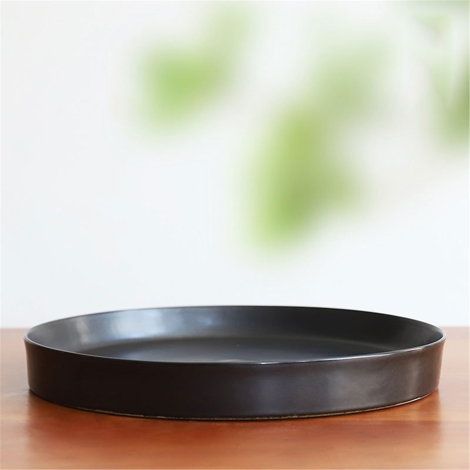 Bandeja decorativa redonda flor grande decoración platillo