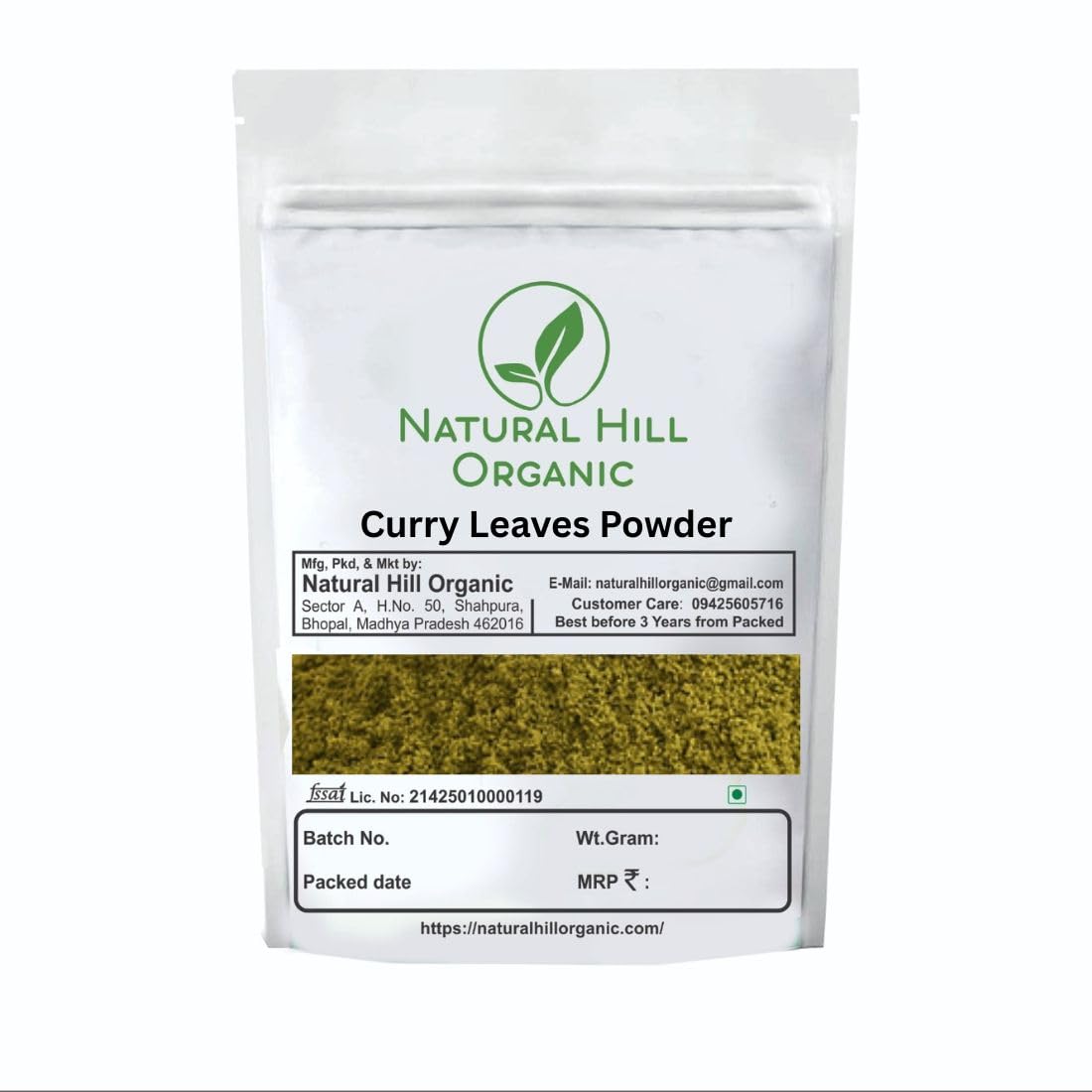 Natural Hill Organic Curry Leaves Powder-150g-Soft Fine Texture for Hair Care Routine-Natural-No Preservative-करी पत्ता पाउडर-image-33