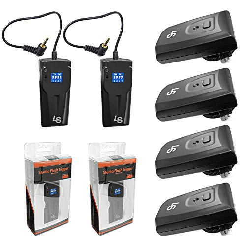 LimoStudio [1 Pack] Photo Studio Lights 16 Channel Wireless Flash Lights Lights Trigger Receiver Transmitter Set for Canon Nikon Sony DSLR Camera Strobe Monolights with Standard Sync Port, AGG3137