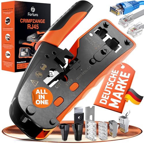 Fortura® rj45 crimpzange / CAT7,CAT6a,CAT6,CAT5e /RJ11,RJ12 / netzwerk werkzeug set/crimpzange netzwerkstecker