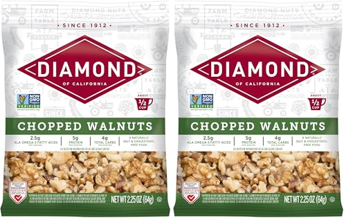Image of Diamond of California Chopped Walnuts, 2.25 oz, 2 Pack