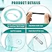 Geiserailie 2 Pack XL Oxygen Mask with 6.6 Ft Tubing and Adjustable Elastic Strap, Adult Oxygen Mask with Tubing, Oxygen Masks for Face Adult