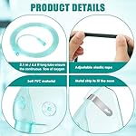 Geiserailie 2PCS XL Oxygen Mask with 6.6 Ft Tubing and Adjustable Elastic Strap, Adult Oxygen Mask with Tubing, Breathing Masks for Face Adult - Image 3