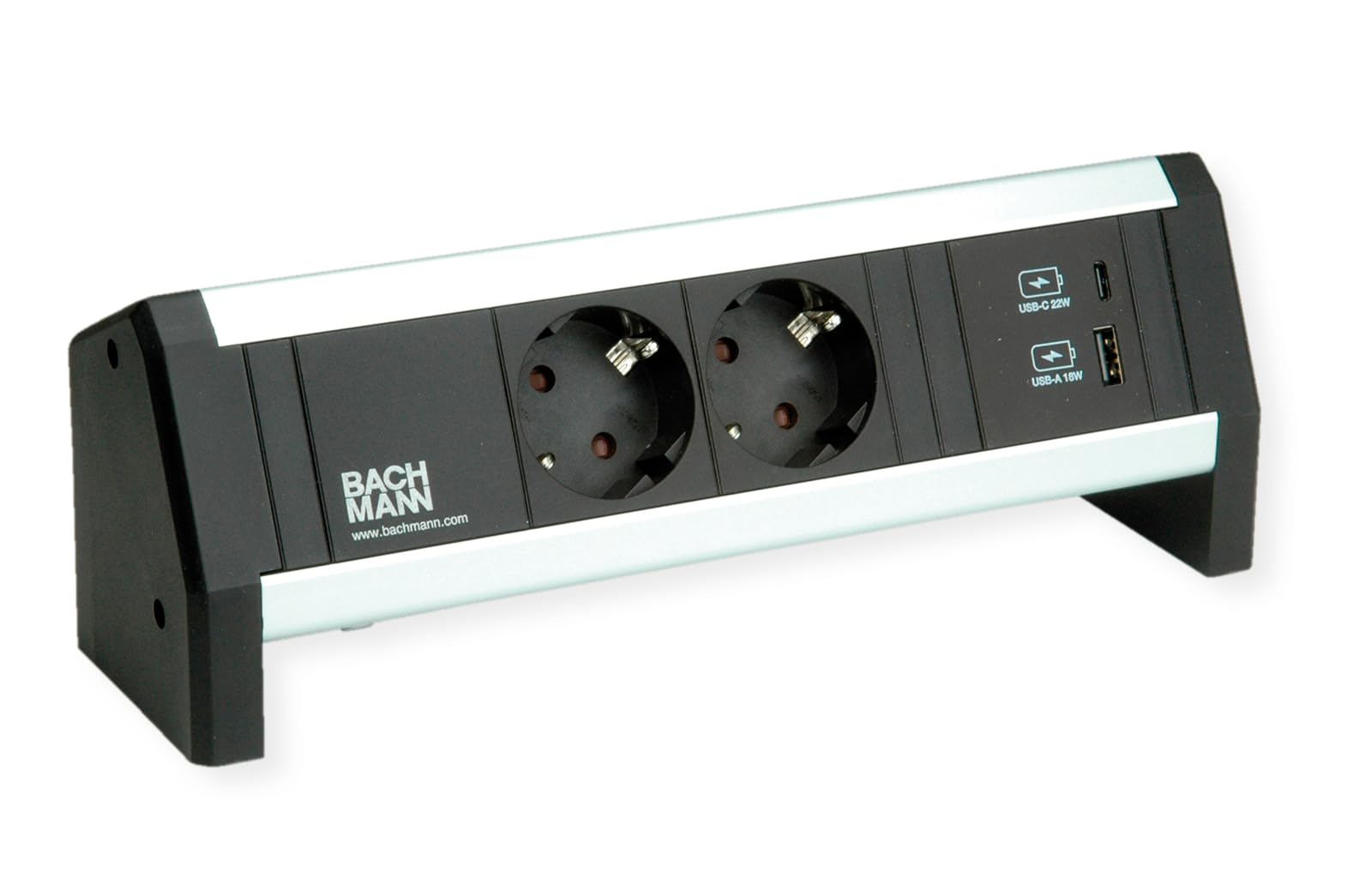 Fini les câbles emmêlés grâce à la multiprise BACHMANN Desk avec chargeur USB 22W - 4