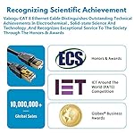 Cat 8 Ethernet Cable, 10ft Heavy Duty High Speed Internet Network Cable, Professional LAN Cable, 26AWG, 2000Mhz 40Gbps with Gold Plated RJ45 Connector, Shielded in Wall, Indoor&Outdoo - Image 6