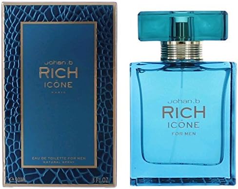 Rich Icone By Johan B Cologne for Men 3.0 Oz / 90 Ml Eau De Toilette Spray by Johan