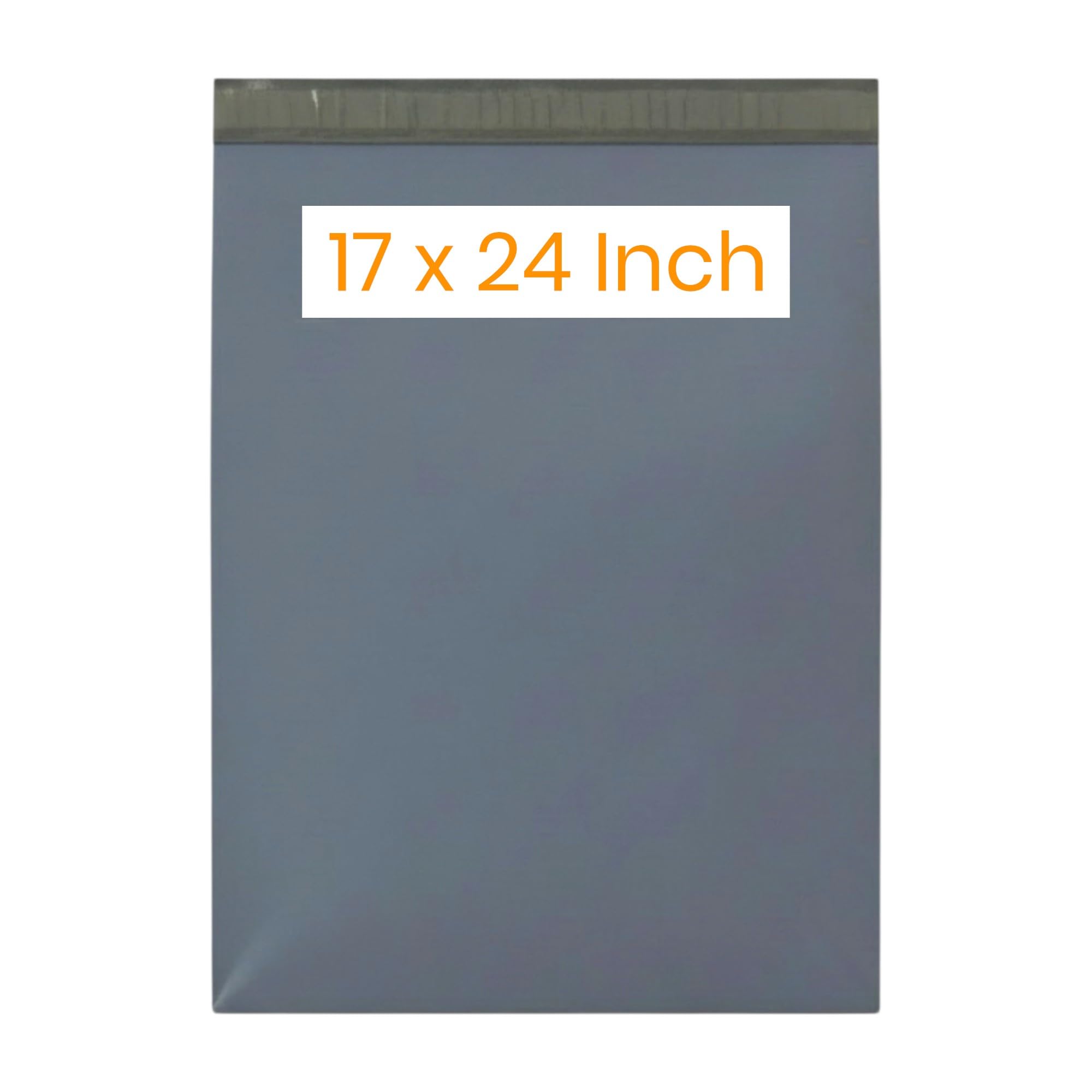Grey Mailing Bags – Strong Poly Parcel Postage Self Seal Postal Packaging (100, 17 x 24 inch (432 x 610 mm))