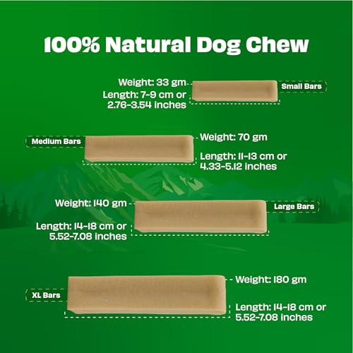 Image of Pawfect Himalayan Yak Cheese Chews for Large Dogs - 100% Natural, Long-Lasting Cheese Bone - Rich in Protein & Calcium - Daily Dental Treat- Plaque Off & Tartar Control- Pouch of 1 (140g /4.94oz)