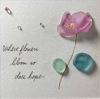 Amazon.co.jp: シーグラスアート 一輪の花⑩ : おもちゃ