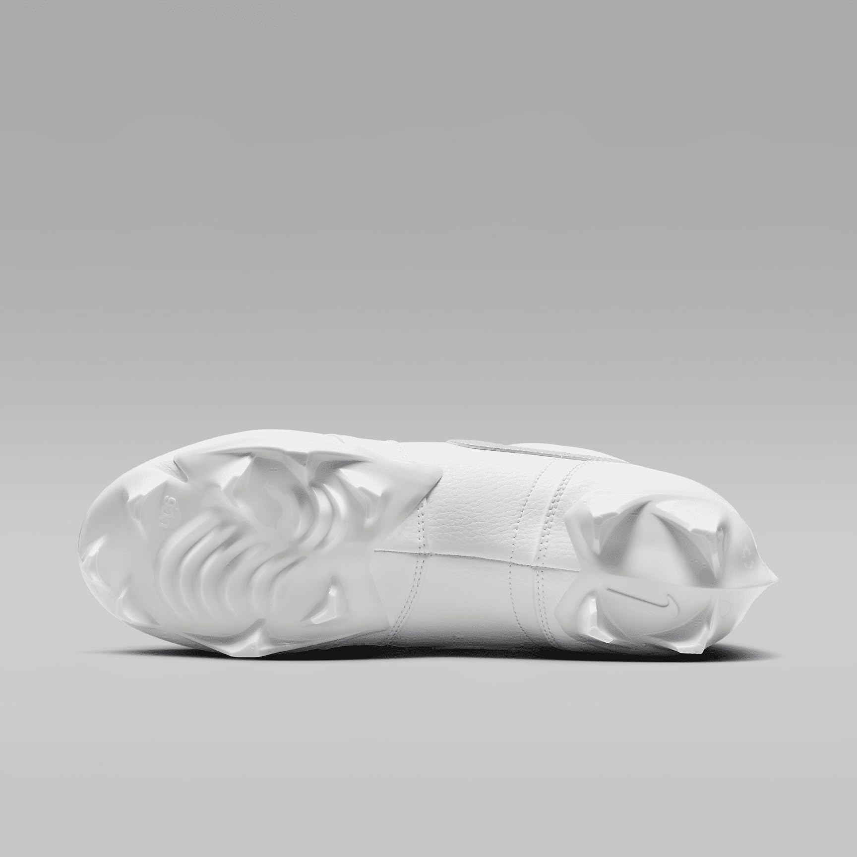 Jordan 1 Low TD Men's Football Cleat (FJ6245-101, White/White/Grey Fog) Size 13.5