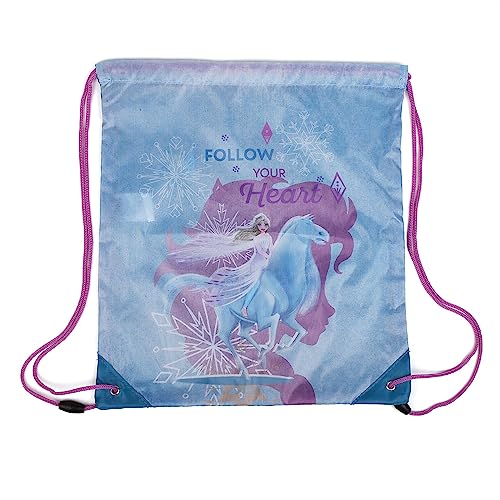 PASO Bleu Reine des Neiges, Sac de Sport à Cordon Unisex Kids