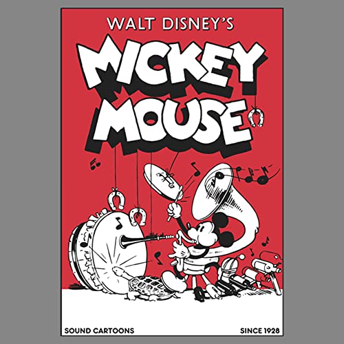 T-shirt Disney Mickey Mouse en maille chinée grise de qualité supérieure