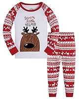 TEDD Weihnachten Kinder Schlafanzug Jungen Pyjama Langarm Baumwolle Mädchen Zweiteilig Schlafanzüge Set Winter Nachtwäsche Größe 3-4 Jahre