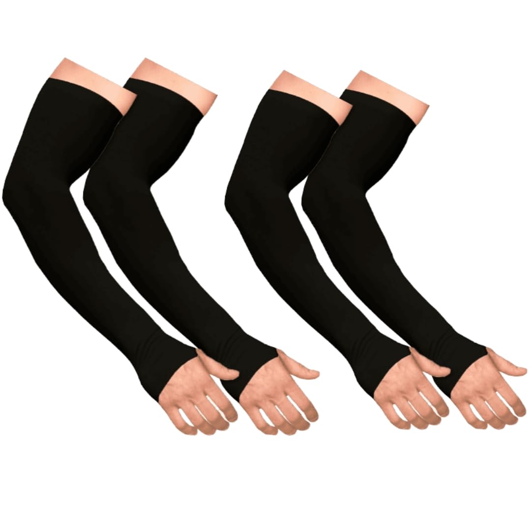 JH Retreat Nylon Arm Sleeve for Men & Women | Lightweight, Breathable, & Perfect for Summers (Pack of 2)-picture-48