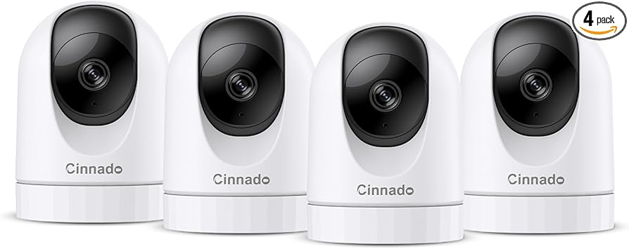 2K Home Security Cameras 2.4Ghz WiFi Indoor Camera with 360° Motion Detection.