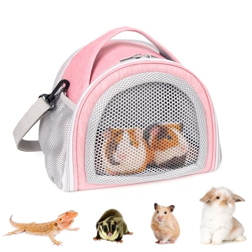 Yudodo Hamster Carrier Guinea Pig Carrier Bag Small Animal Sugar Glider Pouch Gerbil Hedgehog Portable Travel Carrier Outdoor Hangbag Flying Squirrel Rat Carrier  cover
