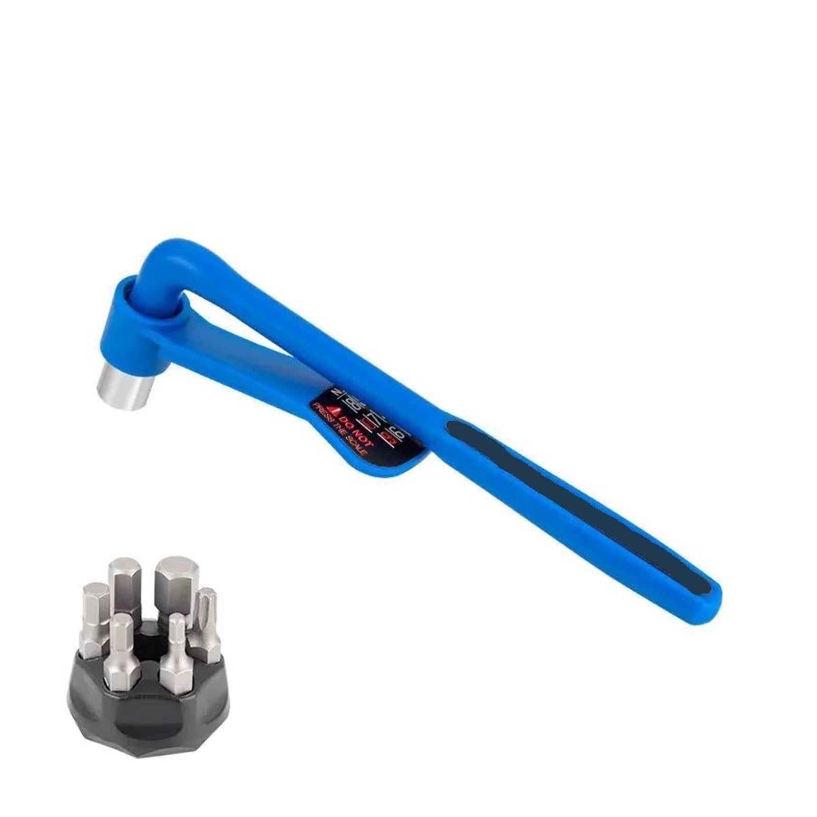 Lnhhg Blue 10N 2Pcs Bicycle Convenient Torque Wrench Hexagon Set 10-20Nm High Precision Torque Tool(Blue 10N)