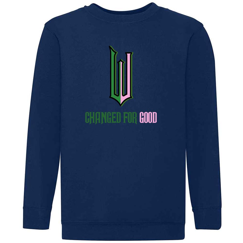 Expert Workwear Changed for Good Sweatshirt Movie Musical Inspired W Logo Fan Gift Navy