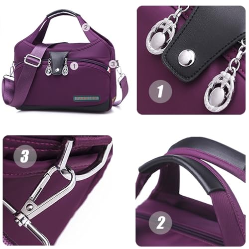 Soft Side Lightweight Underseat Tote Bag, Anti Theft Crossbody Bag for Women, Waterproof Oxford Cloth Shoulder Bags4