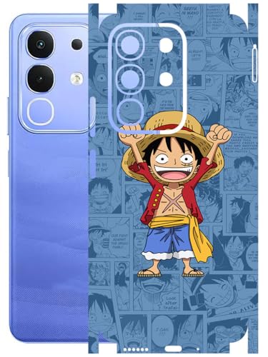 Image of AtOdds Mobile Skin Sticker Wrap | Compatible for VIVO IQOO Z10X (5G) | Scratchproof Matte Finish | Full Coverage for All Sides & Camera Protection (Anime-44)