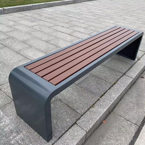 Banc de terrasse extérieur doté d'une assise ergonomique durable