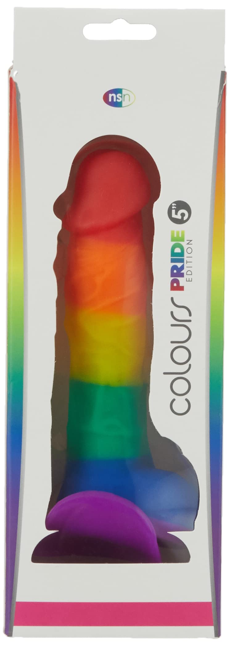 NS Novelties Colours Pride Edition Dildo Multi 5in - 300 g