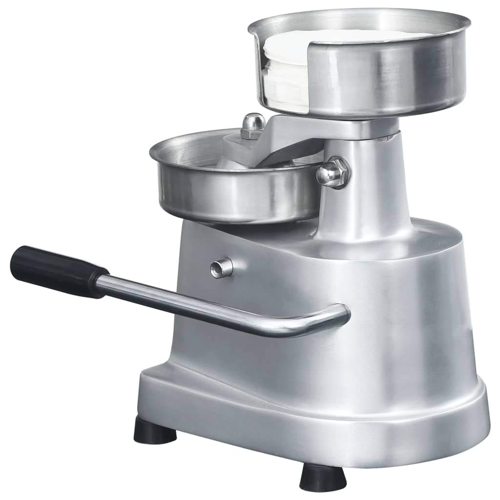 Brokky Prensa de Hamburguesas y 500 Papeles para Separar Aluminio 10cm Máquina para Hacer Hamburguesas Adecuada para Cocinas Comerciales Restaurantes