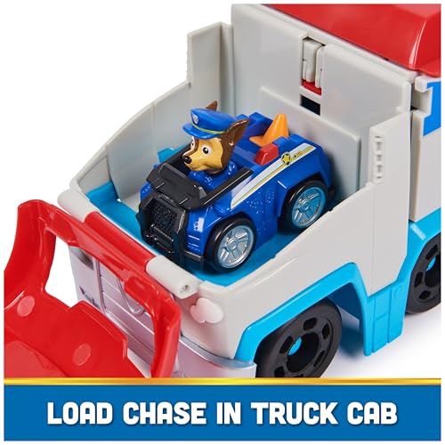 Paw Patrol 6071029 Pup Squad Patroller Team Vehicle, Toy Truck With Collectible Chase Toy Car thumb #1