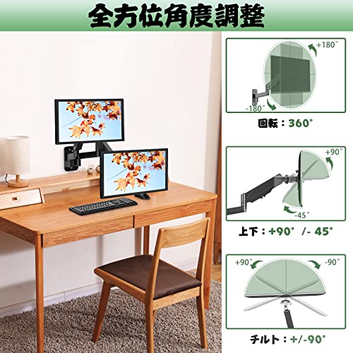 UPGRAVITY デュアルモニターアーム 壁掛け の商品画像 3