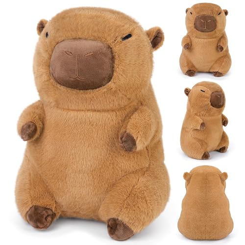 Elcoho 12 Inch Cute Capybara Plush Soft Capybara Stuffed Animal Plush Toy Kawaii Pillow Doll Hugging Gifts for Girls Boys Adults Birthdays Holidays...