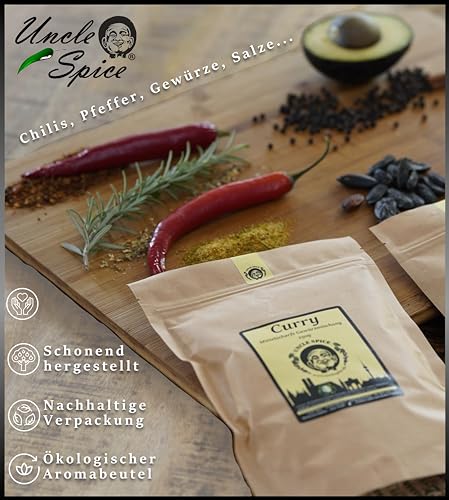 UNCLE SPICE® BIO Szechuan Pfeffer, Timut-Pfeffer - 100g Szechuanpfeffer - Premium-BIO-Qualität - aus Nepal, ganze handgepflückte Pfefferbeeren, echte Wildsammlung, Grapefruitpfeffer DE-ÖKO-005