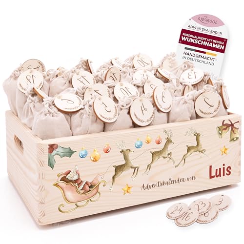 KIDSMOOD - Personalisierter Adventskalender 2025 für Überraschungen,...