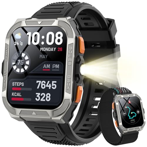 Blackview W80pro Montre Connectée Homme Femme, IA, Navigation à GPS, ChatGPT, Illumination, Batterie 900 mAh, Appel Bluetooth, Analyse Santé, 100+ Modes...