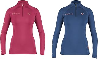 Aubrion Shires Team Womens Long Sleeve Base Layer - Navy Blue