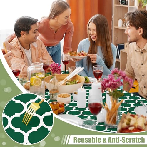 Smiry Picnic Fitted Table Cover, 4 Foot Flannel Backed Vinyl Tablecloth by Smiry - Used condition - Image 7