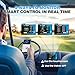 VATRER POWER 72V (70.4V) 105Ah Lithium Golf Cart Battery, Built-in 200A BMS, with Touch Monitor & Mobile APP, 4000+ Cycles LiFePO4 Battery, Max 14.08kW Power Output, Perfect for Golf Carts