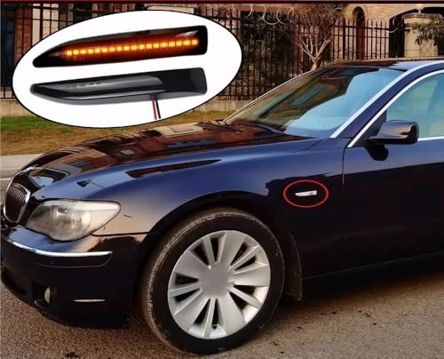 Clignotant LED dynamique BMW Série 7 E65 E66 2001-2008 feux de position latéraux Crystal - 5