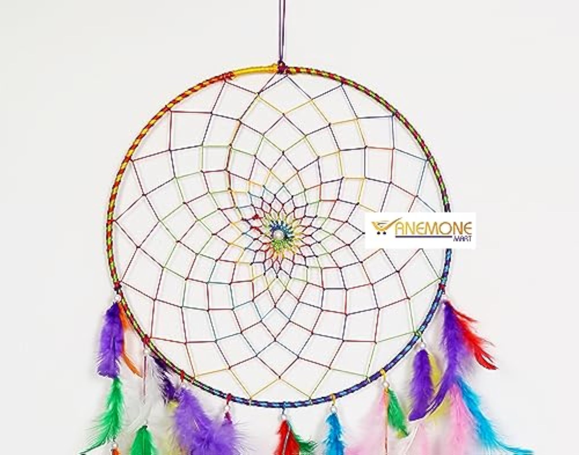 Multi Colour Dream Catcher Wall Hanging, 10 Inch