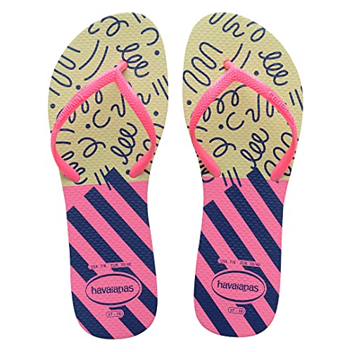 Chinelo Flat Mix, Havaianas, Feminino, Lima, 37/38
