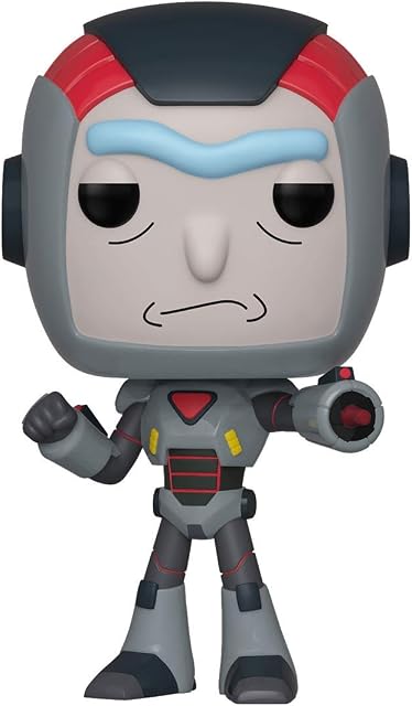 Funko 40248 POP Animation Morty-Purge Suit Rick Collectible Figure, Multicolor