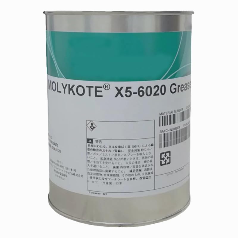 MOLYKOTE X5-6020 - Grasa lubricante de 1 kg, amplia compatibilidad con materiales, color blanco estético, alto rendimiento en componentes visibles, excelente durabilidad en entornos hostiles