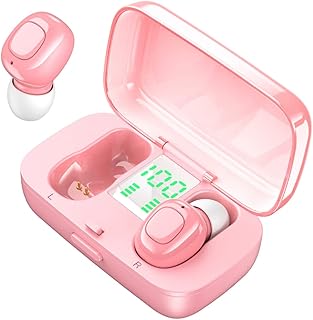 PartyKindom 1 Par Earpod Esportes Fones De Ouvido Fone De Ouvido Para Celular Fones De Ouvido Fones De Ouvido Display Digital Fones De Ouvido Número Rosa Tampões Fones De Ouvido