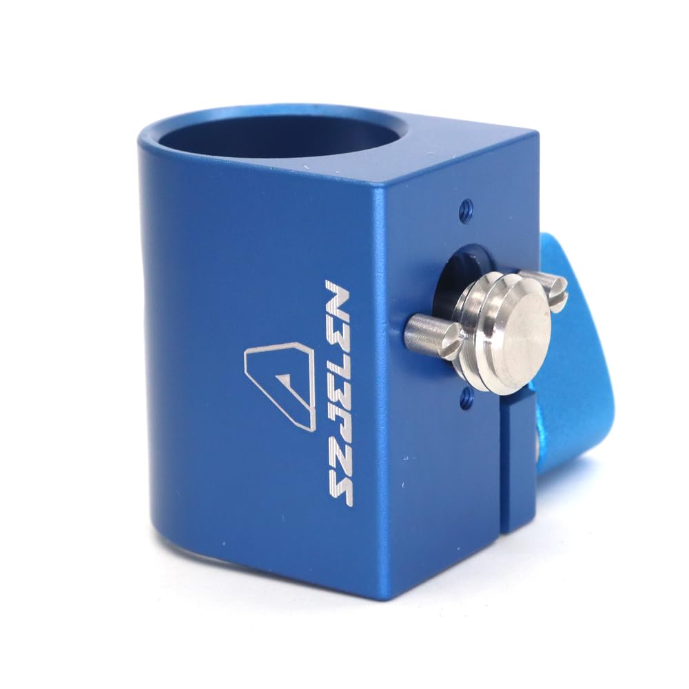 SZJELEN 19mm Rod Mounting Bracket with 3/8 Screw with Anti Twist for ARRI RED Sony Camera Link Wireless Follow Focus Motor,19mm Single Rod Clamp (Blue