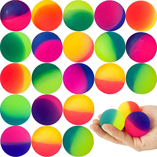Irrmshr 18 Pcs Bouncy Balls for Kids,45 mm Jumbo Super Bouncy Balls,Rubber High Bouncing Balls in...