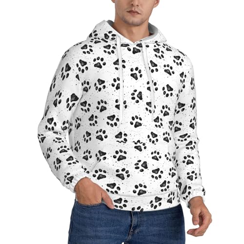 Sweat à capuche homme patte de chien idéal pour vos voyages et sorties en plein air