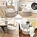 INDRESSME Cotton Rope Basket Extra Large Woven Basket for Blankets Toy Basket Baby Laundry Basket with Big Handles Rope Hamper Storage Bin for Organizer Toy Pillow Living Room, 21 D x 14 H Inches
